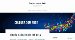 Desktop Screenshot of culturacomarte.com.br