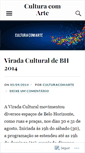 Mobile Screenshot of culturacomarte.com.br
