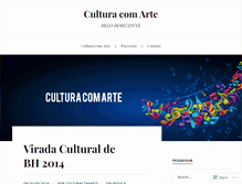 Tablet Screenshot of culturacomarte.com.br